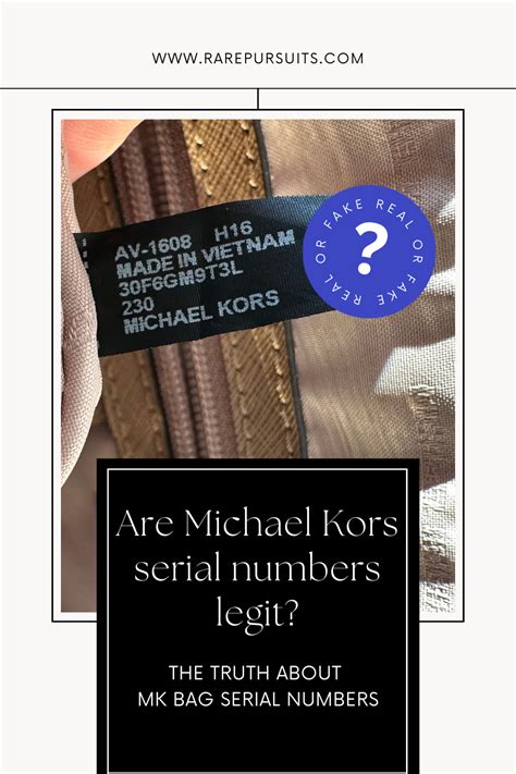 michael kors barcode|Michael Kors serial number lookup.